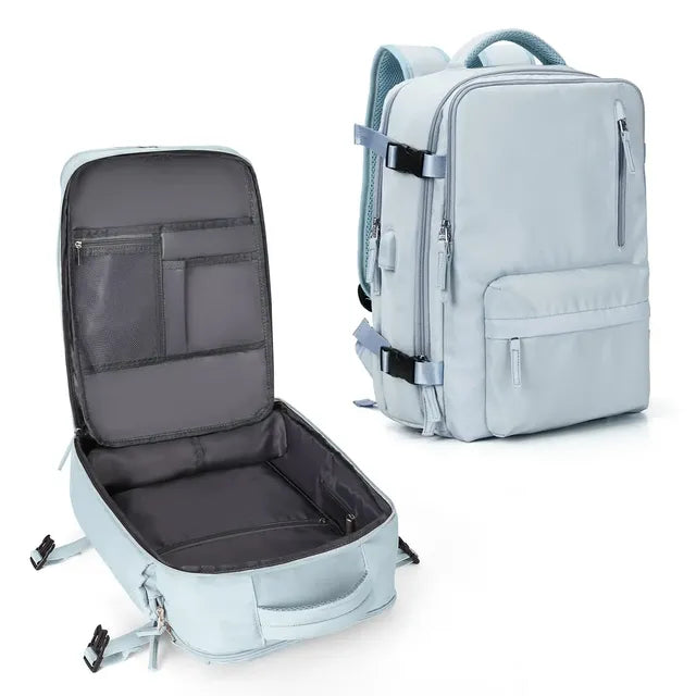 Large Capacity Women's Travel Backpack with USB Charging