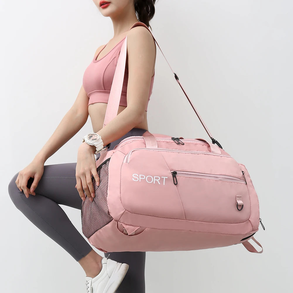 Travel Gym Bag with Shoes Compartment