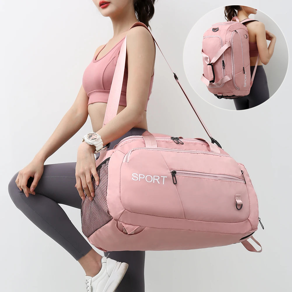 Travel Gym Bag with Shoes Compartment