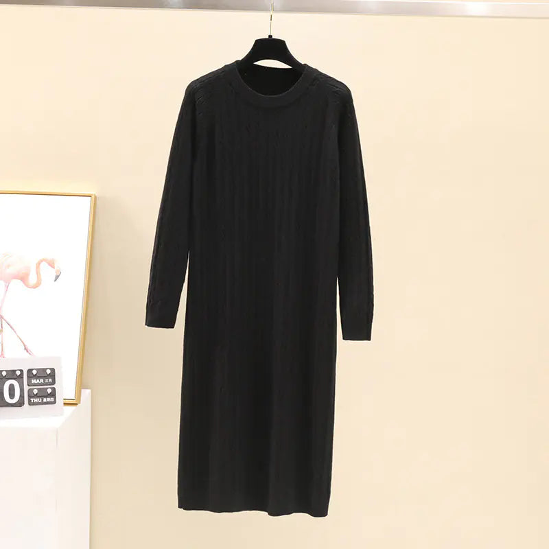 Cable Knit Midi Dress
