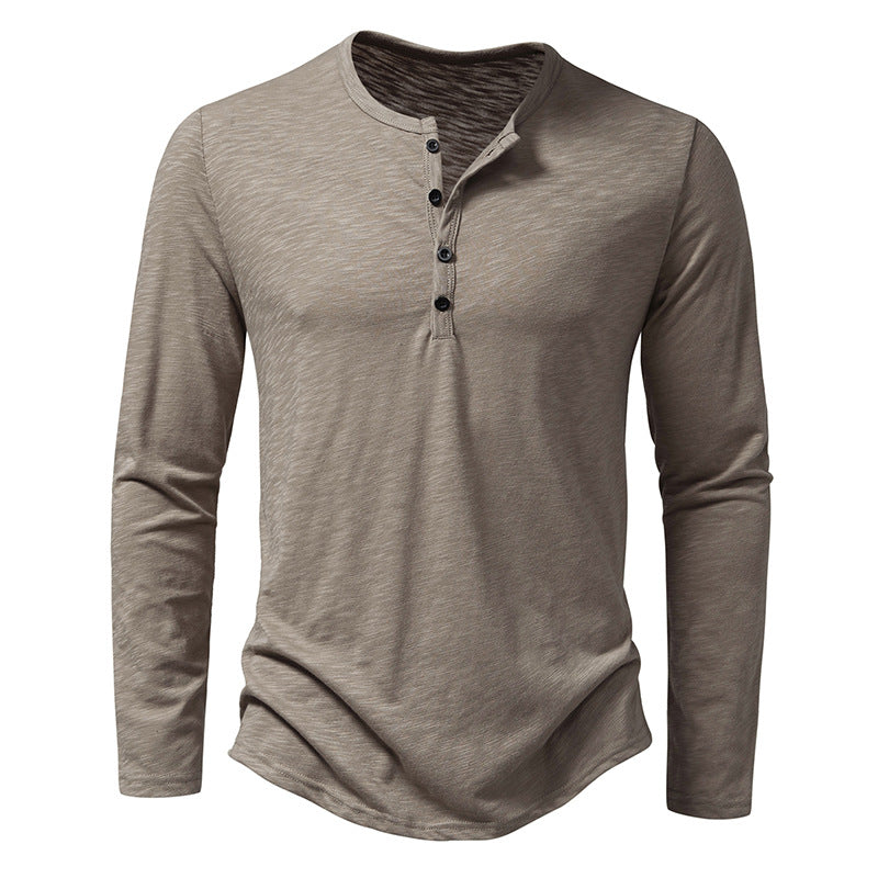 Men's Long Sleeve Henley T-Shirt