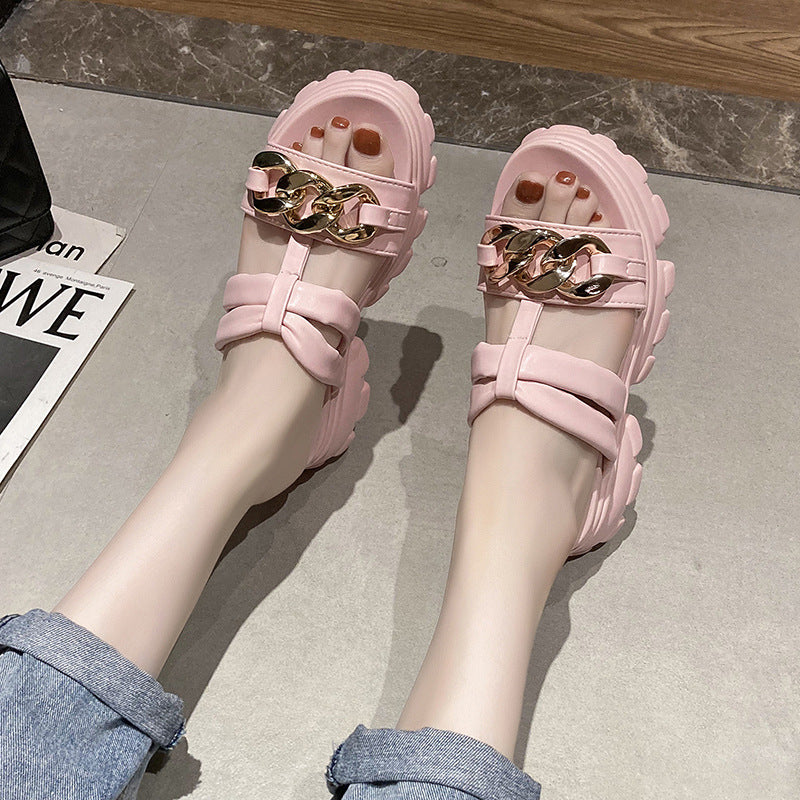 fairy Style Fashion Outing Platform Sandals