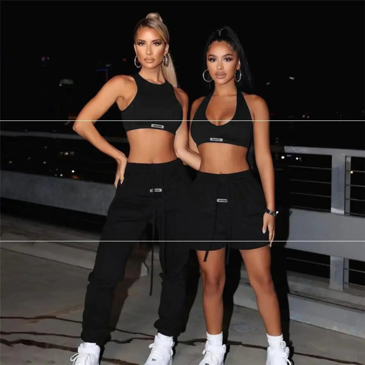 Women’s Low Cut Halter Top Set