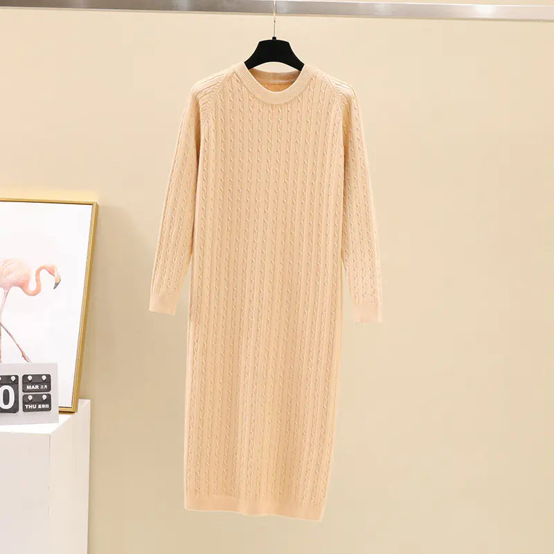 Cable Knit Midi Dress