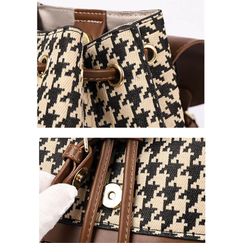 Houndstooth Backpack for Women