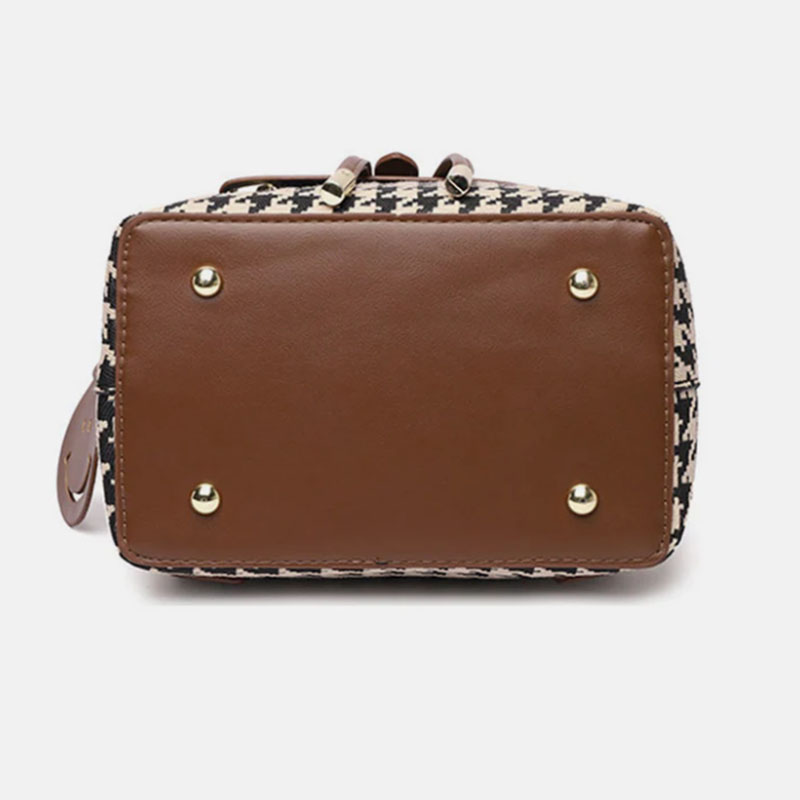 Houndstooth Backpack for Women