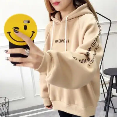 Velvet Padded Long-Sleeved Plus Jacket