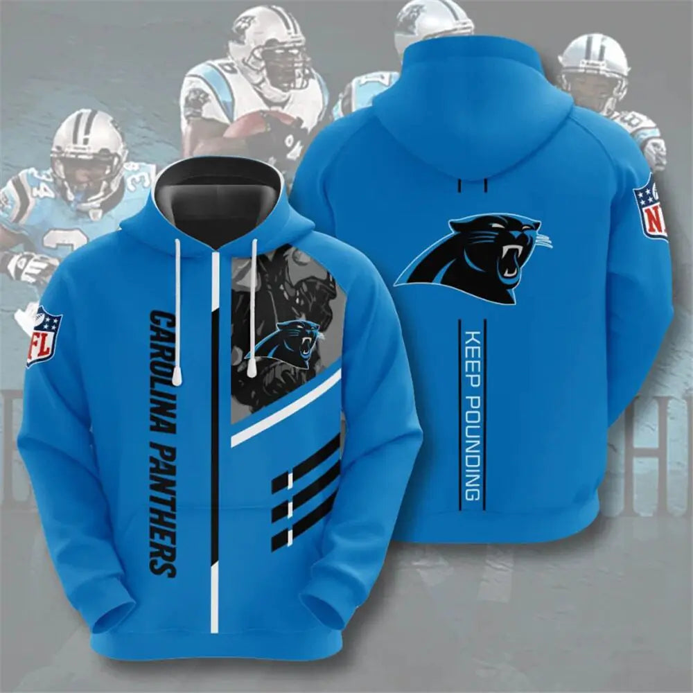 Men's NFL 3D Digital Print Hoodie – Loose Fit Fan Sweatshirt