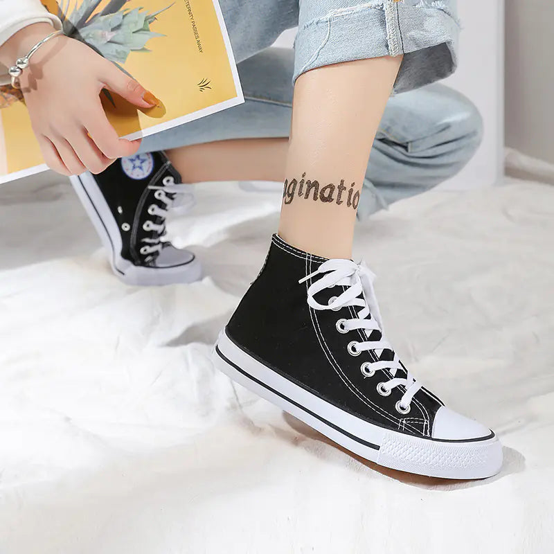 Breathable Unisex Canvas Sneakers – All-Season Casual Shoes