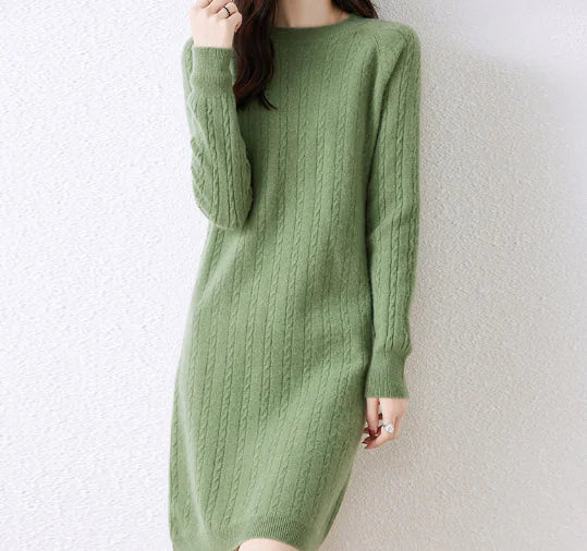 Cable Knit Midi Dress
