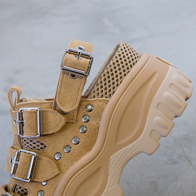 Solid Color Platform Summer Platform Sandals