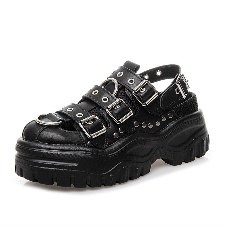 Solid Color Platform Summer Platform Sandals