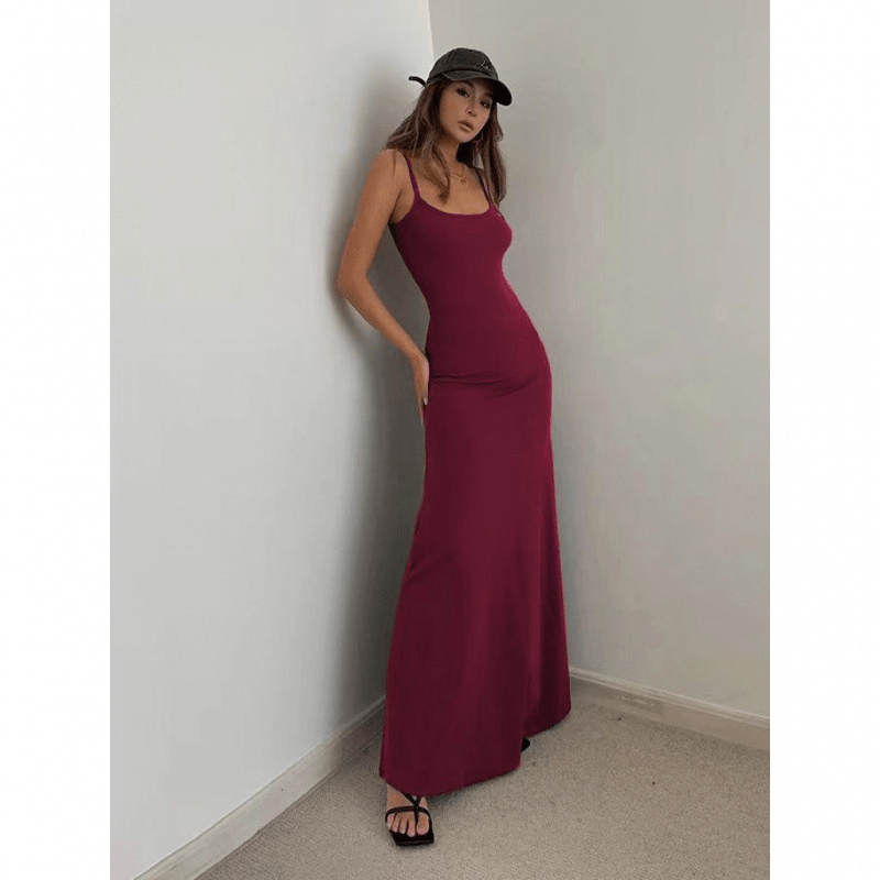 Camisole Slim Fit Waist Dress – European & American Style