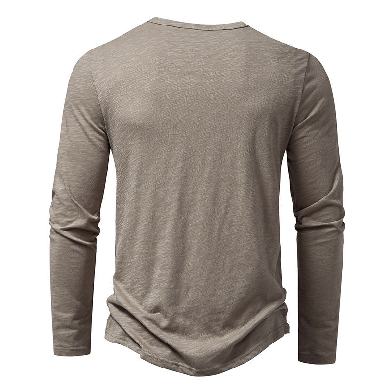 Men's Long Sleeve Henley T-Shirt