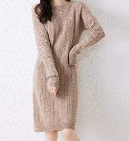Cable Knit Midi Dress