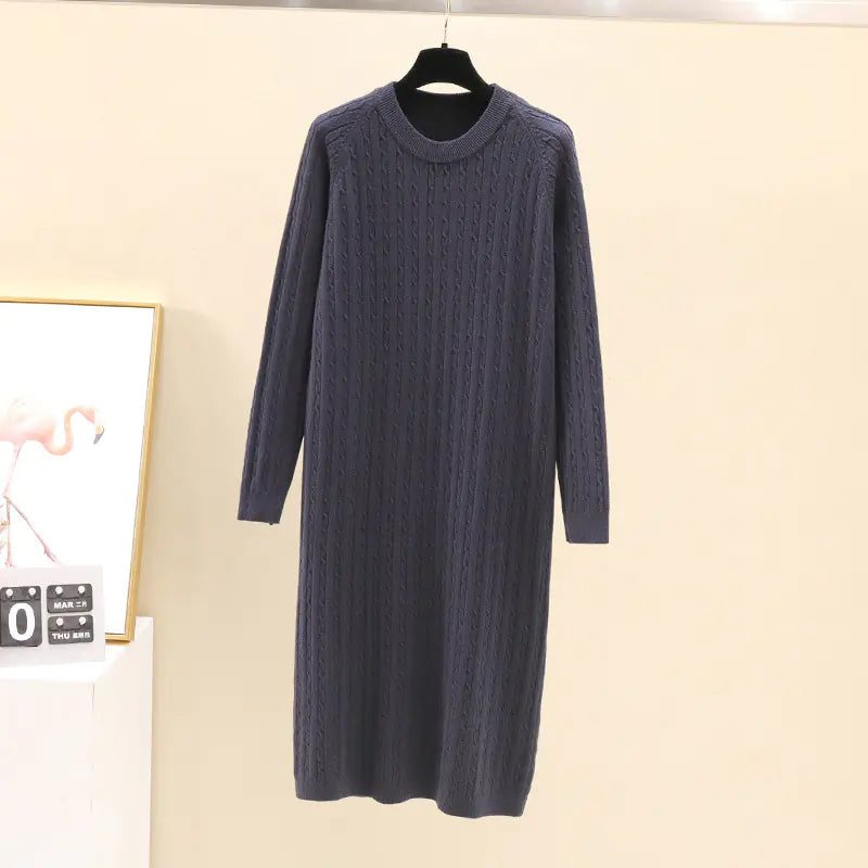 Cable Knit Midi Dress
