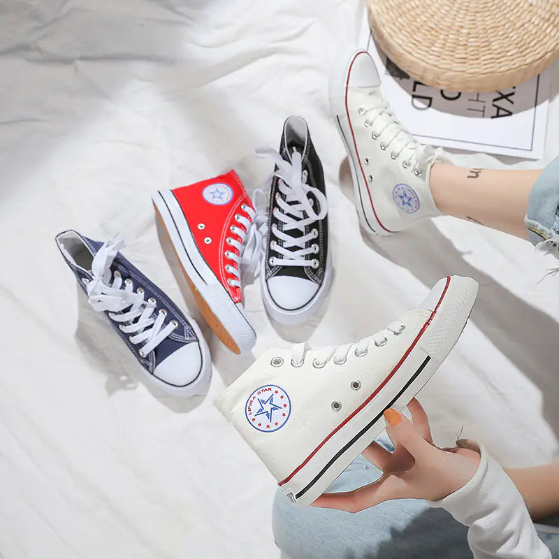 Breathable Unisex Canvas Sneakers – All-Season Casual Shoes