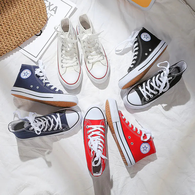 Breathable Unisex Canvas Sneakers – All-Season Casual Shoes