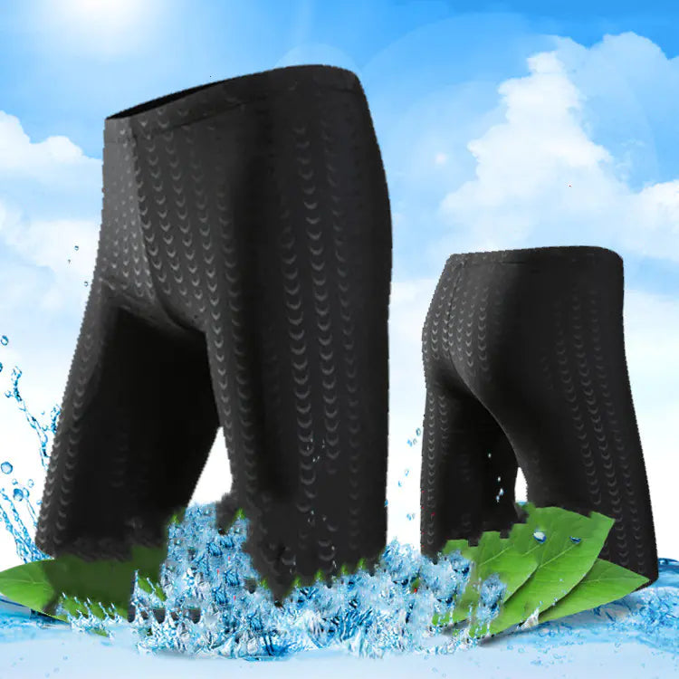 Men's Sharkskin Five-Point Swim Trunks