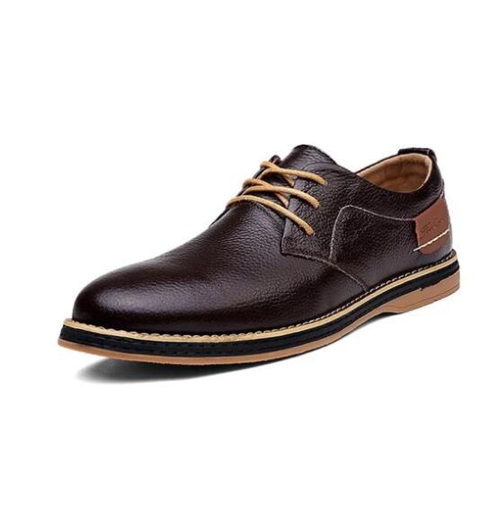 Men's British Casual Business Lace-Up Leather Shoes