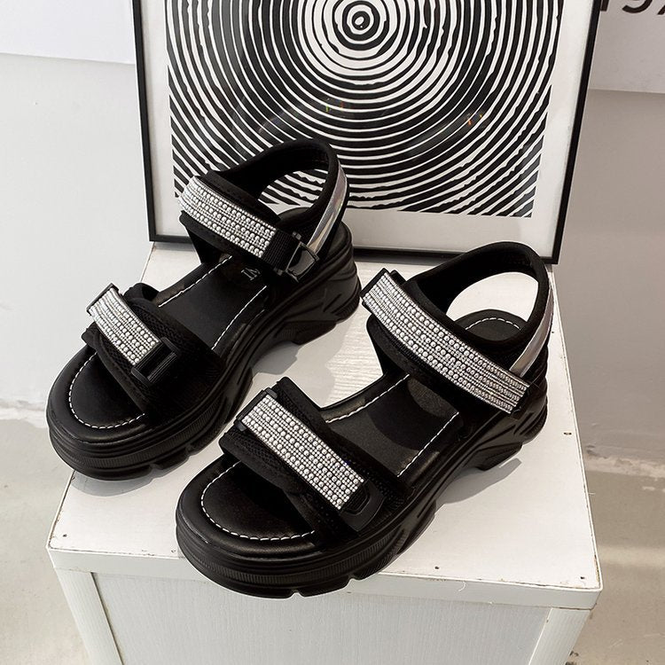 Velcro Casual Sports Platform Sandals