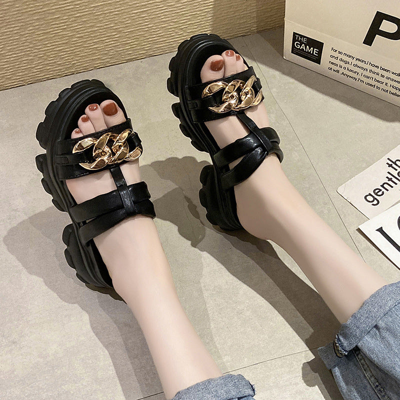 fairy Style Fashion Outing Platform Sandals