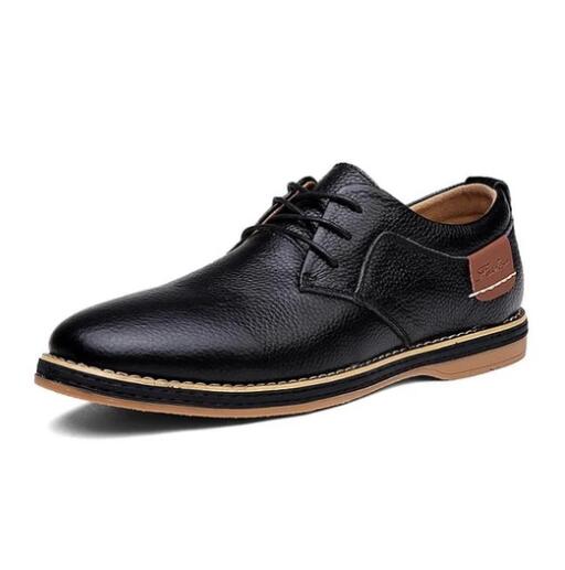 Men's British Casual Business Lace-Up Leather Shoes