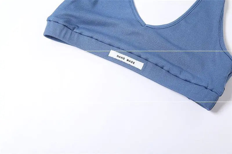 Women’s Low Cut Halter Top Set