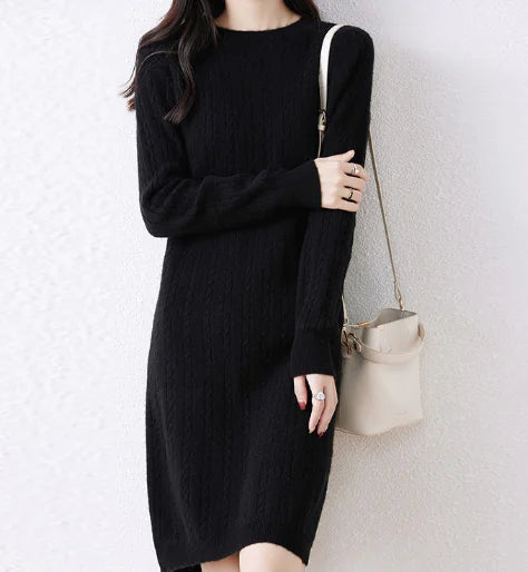Cable Knit Midi Dress