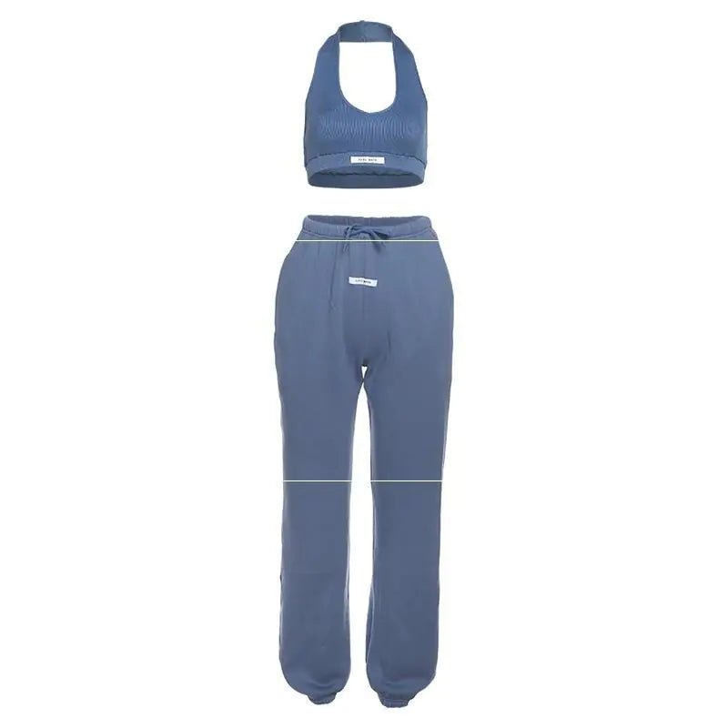 Women’s Low Cut Halter Top Set